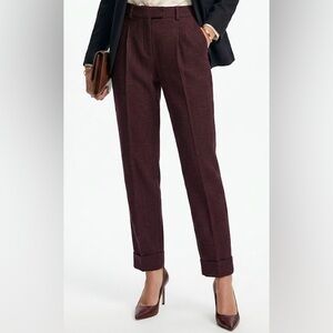 T Tahari Women’s Dress Pants Size 2 Dark Purple Charcoal Stretch Cuffed